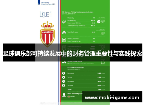 足球俱乐部可持续发展中的财务管理重要性与实践探索