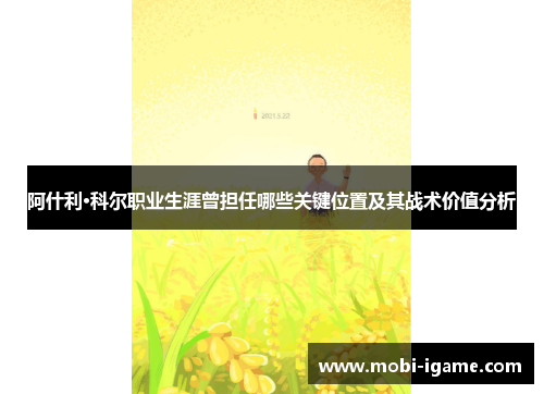 阿什利·科尔职业生涯曾担任哪些关键位置及其战术价值分析